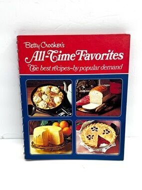 Betty Crocker’s All Time Favorites Spiral Bound Cookbook 1972 HC Cooking Recipes